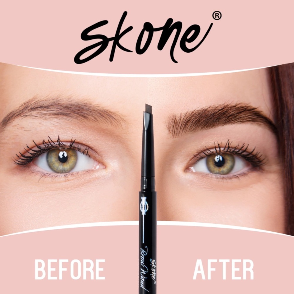 Skone Cosmetics Brow Wand Eyebrow Pencil in Chocolate for Brunettes NWT